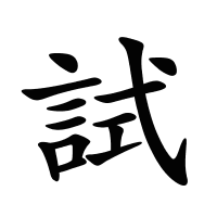 試的筆畫